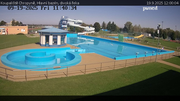 Koupaliště Chropyně - Hlavní bazén, divoká řeka - 19.9.2025 v 12:00 Koupaliště Chropyně - Hlavní bazén, divoká řeka - 19.9.2025 v 12:00