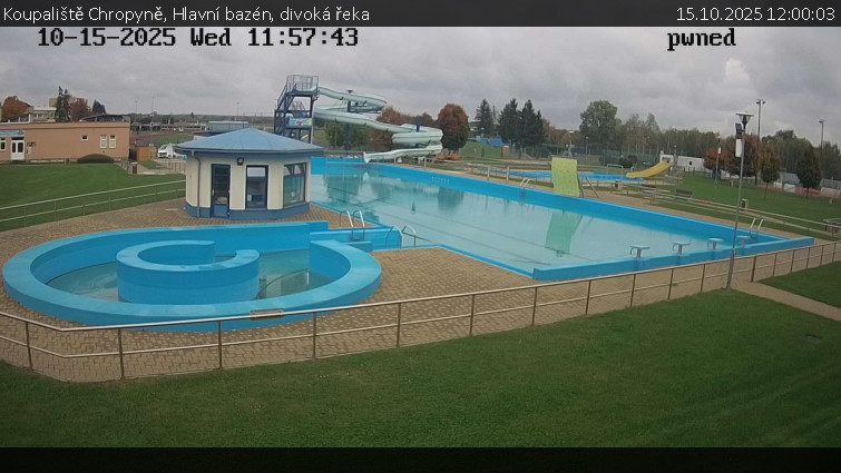 Koupaliště Chropyně - Hlavní bazén, divoká řeka - 15.10.2025 v 12:00 Koupaliště Chropyně - Hlavní bazén, divoká řeka - 15.10.2025 v 12:00