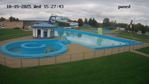 Koupaliště Chropyně - Hlavní bazén, divoká řeka - 15.10.2025 v 15:30