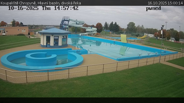 Koupaliště Chropyně - Hlavní bazén, divoká řeka - 16.10.2025 v 15:00 Koupaliště Chropyně - Hlavní bazén, divoká řeka - 16.10.2025 v 15:00
