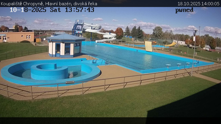 Koupaliště Chropyně - Hlavní bazén, divoká řeka - 18.10.2025 v 14:00 Koupaliště Chropyně - Hlavní bazén, divoká řeka - 18.10.2025 v 14:00