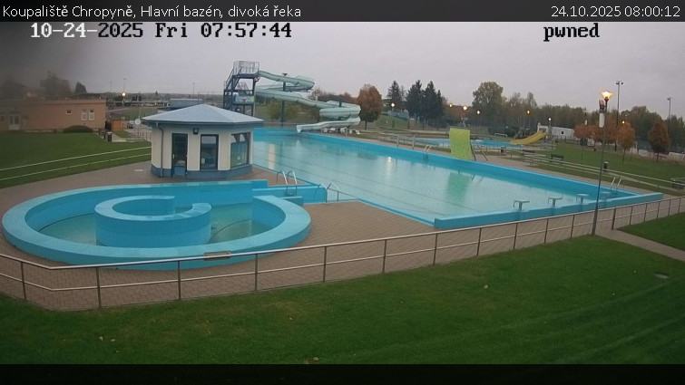 Koupaliště Chropyně - Hlavní bazén, divoká řeka - 24.10.2025 v 08:00 Koupaliště Chropyně - Hlavní bazén, divoká řeka - 24.10.2025 v 08:00