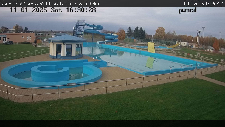 Koupaliště Chropyně - Hlavní bazén, divoká řeka - 1.11.2025 v 16:30 Koupaliště Chropyně - Hlavní bazén, divoká řeka - 1.11.2025 v 16:30