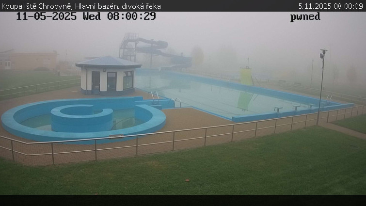 Koupaliště Chropyně - Hlavní bazén, divoká řeka - 5.11.2025 v 08:00