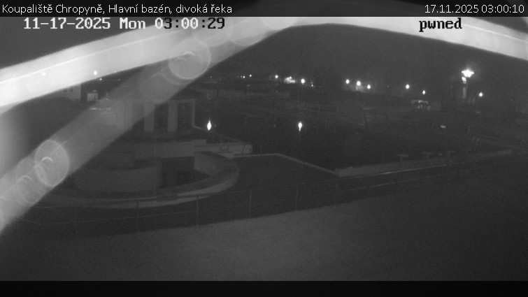 Koupaliště Chropyně - Hlavní bazén, divoká řeka - 17.11.2025 v 03:00