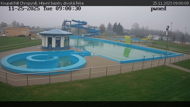 Koupaliště Chropyně - Hlavní bazén, divoká řeka - 25.11.2025 v 09:00