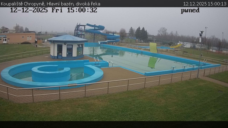 Koupaliště Chropyně - Hlavní bazén, divoká řeka - 12.12.2025 v 15:00