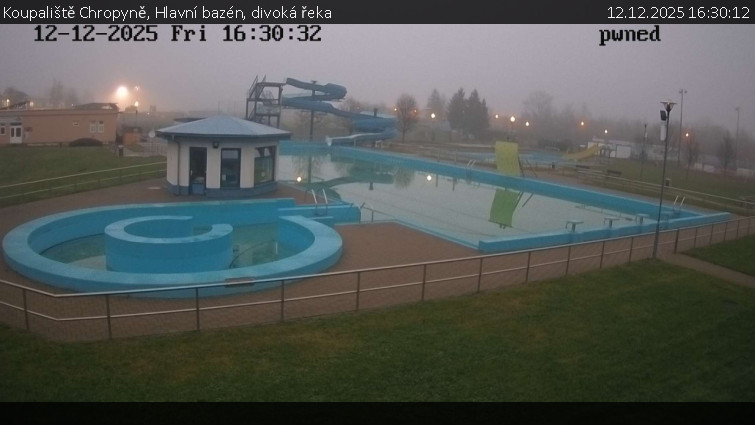 Koupaliště Chropyně - Hlavní bazén, divoká řeka - 12.12.2025 v 16:30