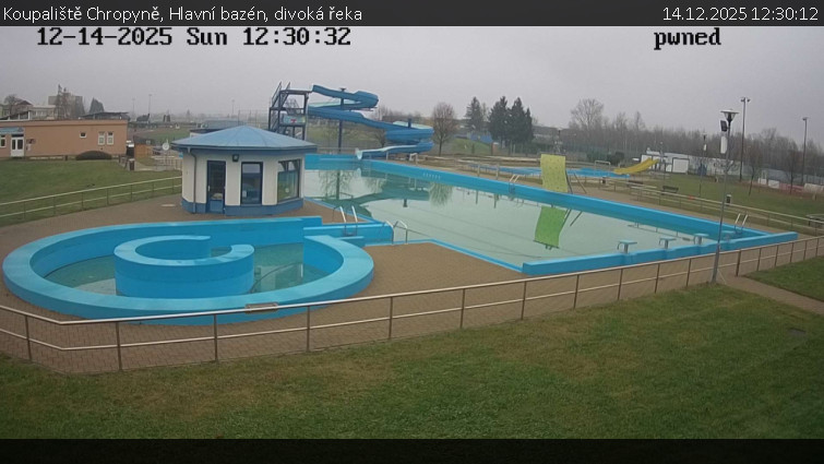 Koupaliště Chropyně - Hlavní bazén, divoká řeka - 14.12.2025 v 12:30