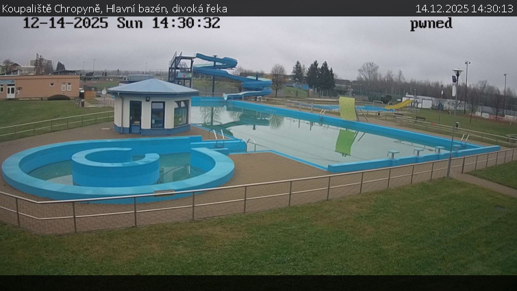Koupaliště Chropyně - Hlavní bazén, divoká řeka - 14.12.2025 v 14:30