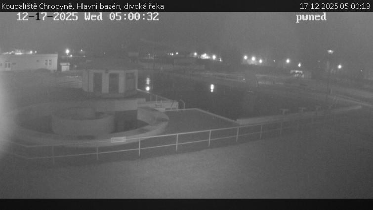 Koupaliště Chropyně - Hlavní bazén, divoká řeka - 17.12.2025 v 05:00