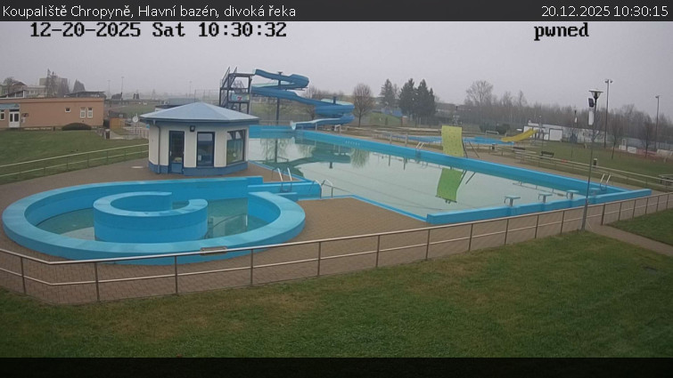 Koupaliště Chropyně - Hlavní bazén, divoká řeka - 20.12.2025 v 10:30
