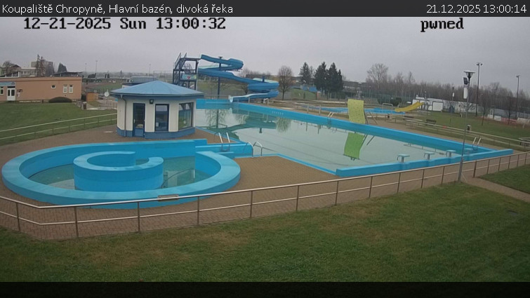 Koupaliště Chropyně - Hlavní bazén, divoká řeka - 21.12.2025 v 13:00