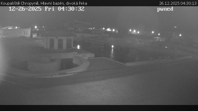 Koupaliště Chropyně - Hlavní bazén, divoká řeka - 26.12.2025 v 04:30