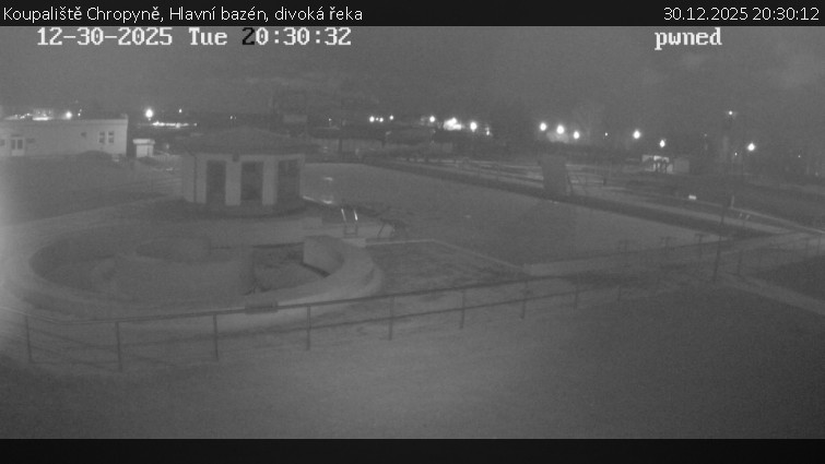 Koupaliště Chropyně - Hlavní bazén, divoká řeka - 30.12.2025 v 20:30