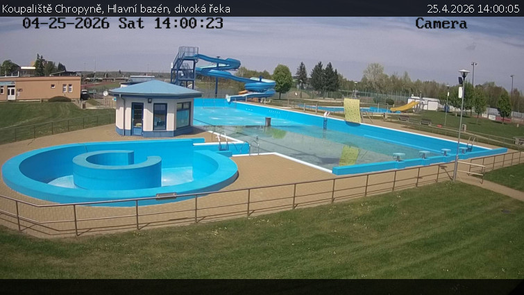 Koupaliště Chropyně - Hlavní bazén, divoká řeka - 25.4.2026 v 14:00