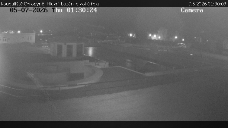 Koupaliště Chropyně - Hlavní bazén, divoká řeka - 7.5.2026 v 01:30
