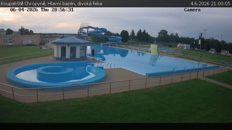 Koupaliště Chropyně - Hlavní bazén, divoká řeka - 4.6.2026 v 21:00