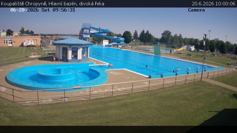Koupaliště Chropyně - Hlavní bazén, divoká řeka - 20.6.2026 v 10:00