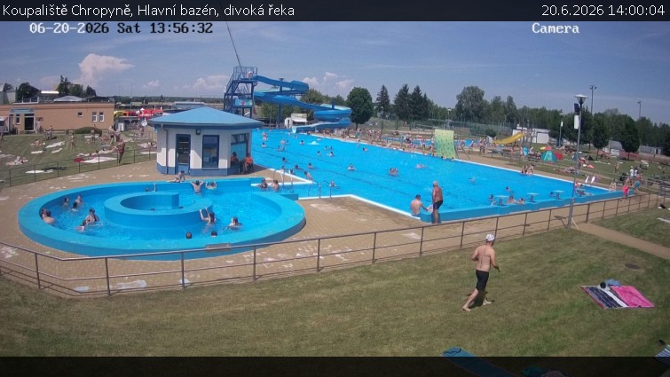 Koupaliště Chropyně - Hlavní bazén, divoká řeka - 20.6.2026 v 14:00