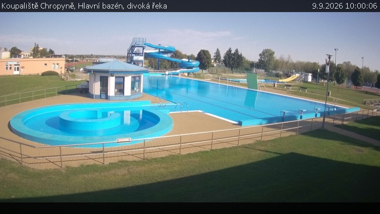 Koupaliště Chropyně - Hlavní bazén, divoká řeka - 9.9.2026 v 10:00