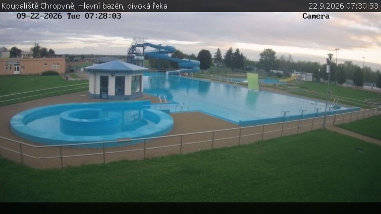 Koupaliště Chropyně - Hlavní bazén, divoká řeka - 22.9.2026 v 07:30