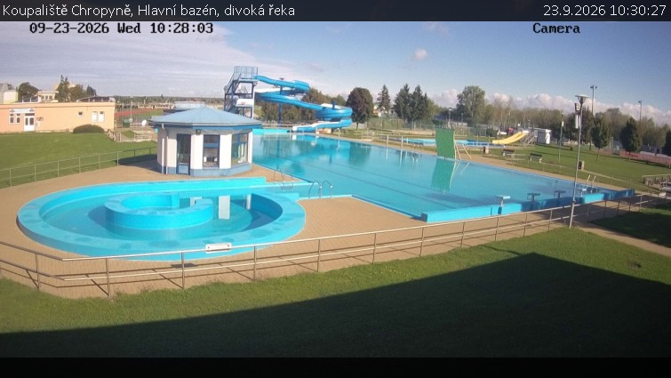 Koupaliště Chropyně - Hlavní bazén, divoká řeka - 23.9.2026 v 10:30