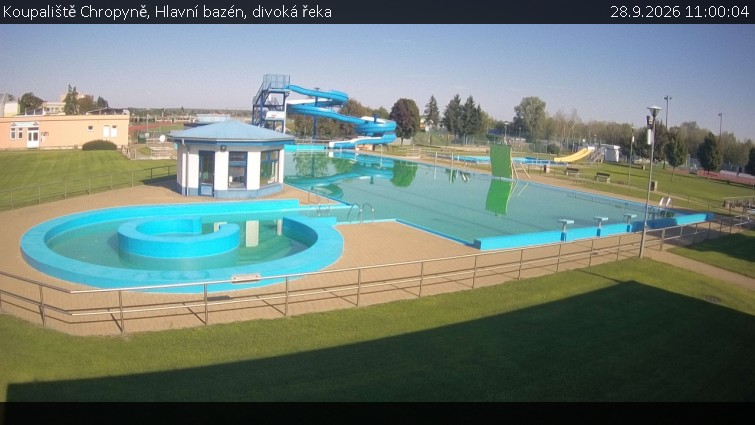 Koupaliště Chropyně - Hlavní bazén, divoká řeka - 28.9.2026 v 11:00