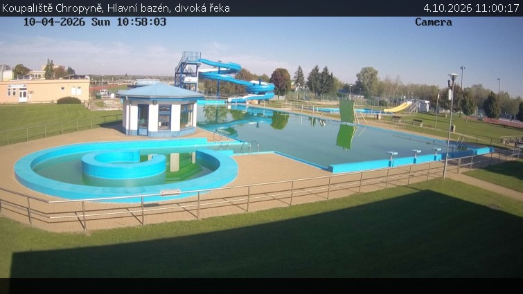Koupaliště Chropyně - Hlavní bazén, divoká řeka - 4.10.2026 v 11:00