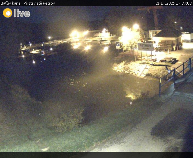 Baťův kanál - Přístaviště Petrov - 31.10.2025 v 17:30 Baťův kanál - Přístaviště Petrov - 31.10.2025 v 17:30