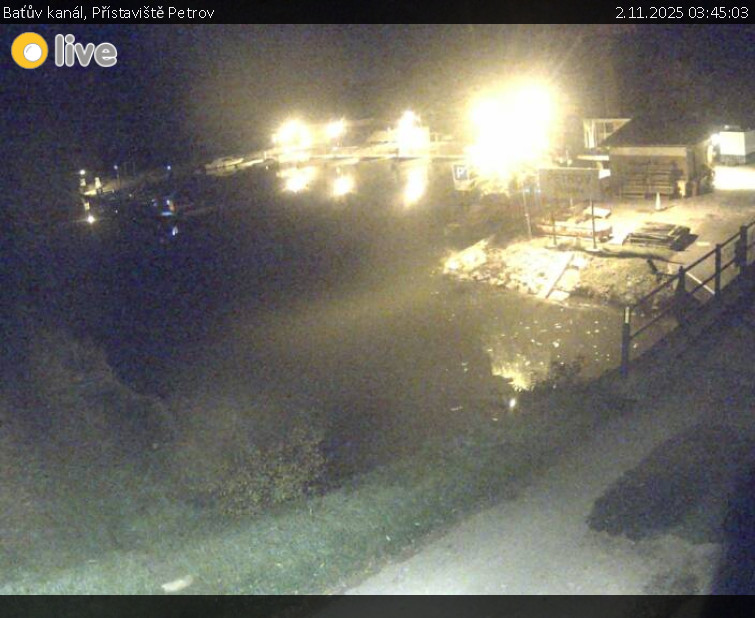 Baťův kanál - Přístaviště Petrov - 2.11.2025 v 03:45 Baťův kanál - Přístaviště Petrov - 2.11.2025 v 03:45