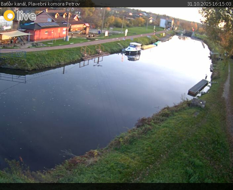 Baťův kanál - Plavební komora Petrov - 31.10.2025 v 16:15 Baťův kanál - Plavební komora Petrov - 31.10.2025 v 16:15