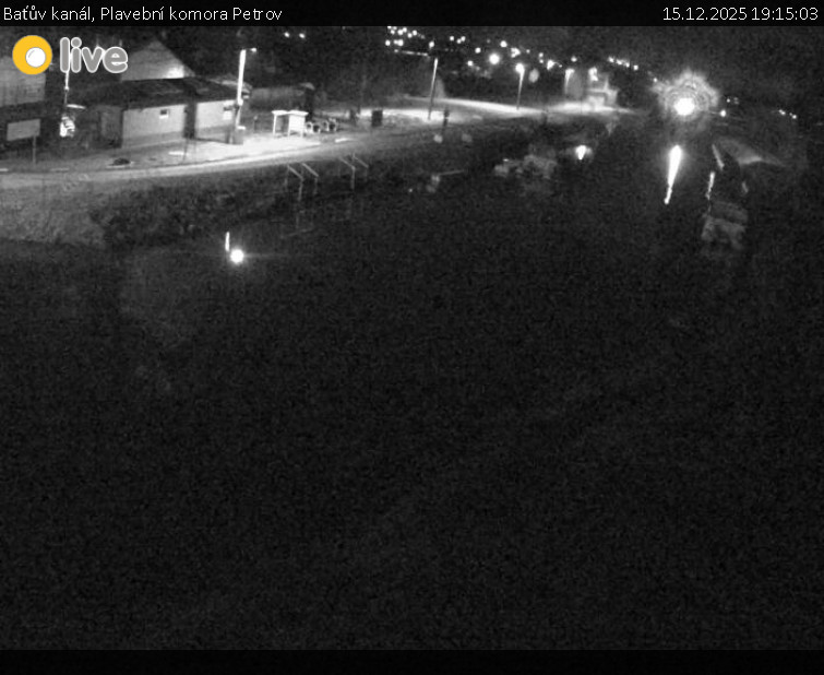 Baťův kanál - Plavební komora Petrov - 15.12.2025 v 19:15