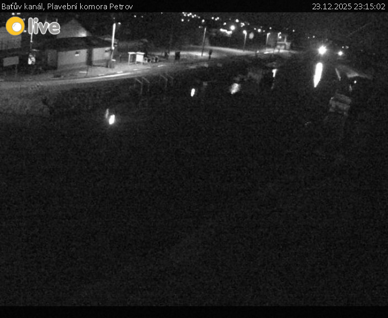 Baťův kanál - Plavební komora Petrov - 23.12.2025 v 23:15