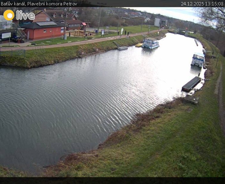 Baťův kanál - Plavební komora Petrov - 24.12.2025 v 13:15