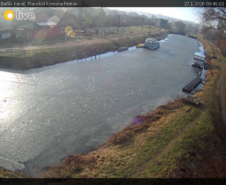 Baťův kanál - Plavební komora Petrov - 27.1.2026 v 09:45