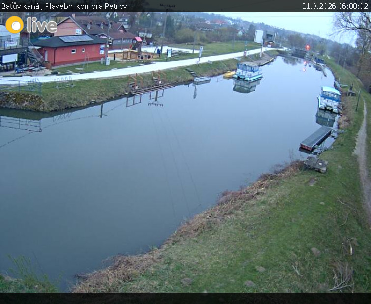 Baťův kanál - Plavební komora Petrov - 21.3.2026 v 06:00