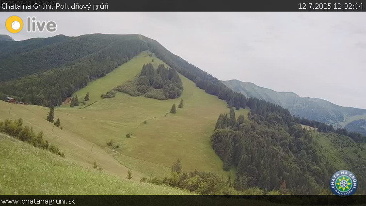 Chata na Grúni - Poludňový grúň - 12.7.2025 v 12:32 Chata na Grúni - Poludňový grúň - 12.7.2025 v 12:32