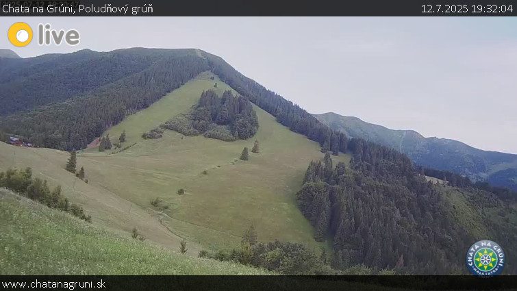 Chata na Grúni - Poludňový grúň - 12.7.2025 v 19:32 Chata na Grúni - Poludňový grúň - 12.7.2025 v 19:32