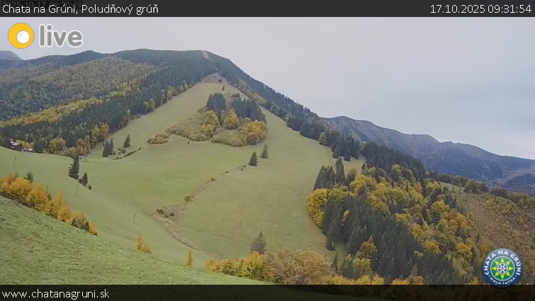 Chata na Grúni - Poludňový grúň - 17.10.2025 v 09:31 Chata na Grúni - Poludňový grúň - 17.10.2025 v 09:31