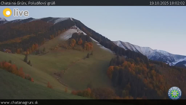 Chata na Grúni - Poludňový grúň - 19.10.2025 v 18:02 Chata na Grúni - Poludňový grúň - 19.10.2025 v 18:02