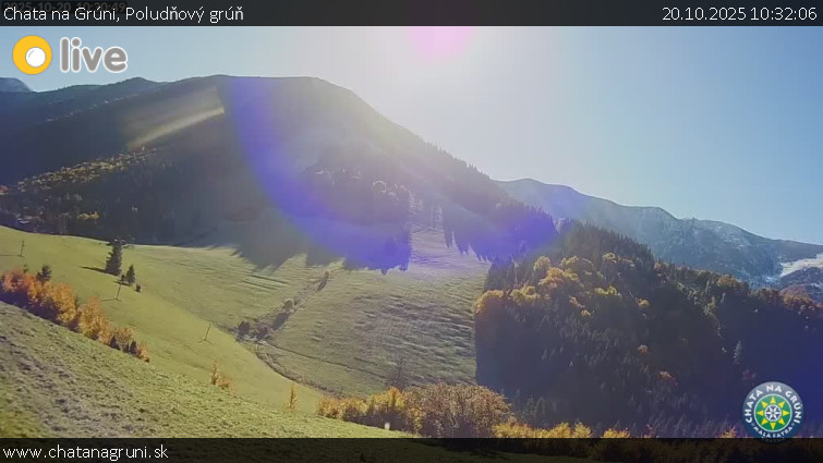 Chata na Grúni - Poludňový grúň - 20.10.2025 v 10:32 Chata na Grúni - Poludňový grúň - 20.10.2025 v 10:32
