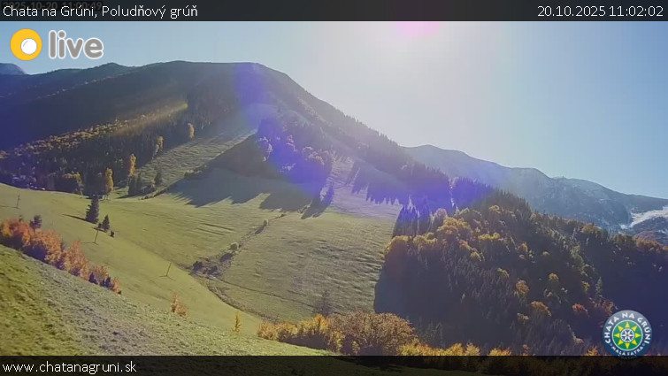 Chata na Grúni - Poludňový grúň - 20.10.2025 v 11:02 Chata na Grúni - Poludňový grúň - 20.10.2025 v 11:02