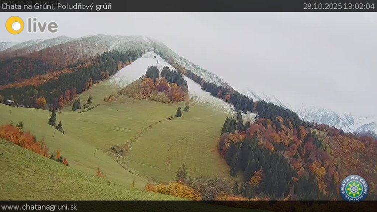 Chata na Grúni - Poludňový grúň - 28.10.2025 v 13:02 Chata na Grúni - Poludňový grúň - 28.10.2025 v 13:02