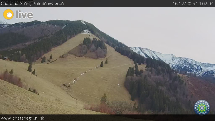 Chata na Grúni - Poludňový grúň - 16.12.2025 v 14:02