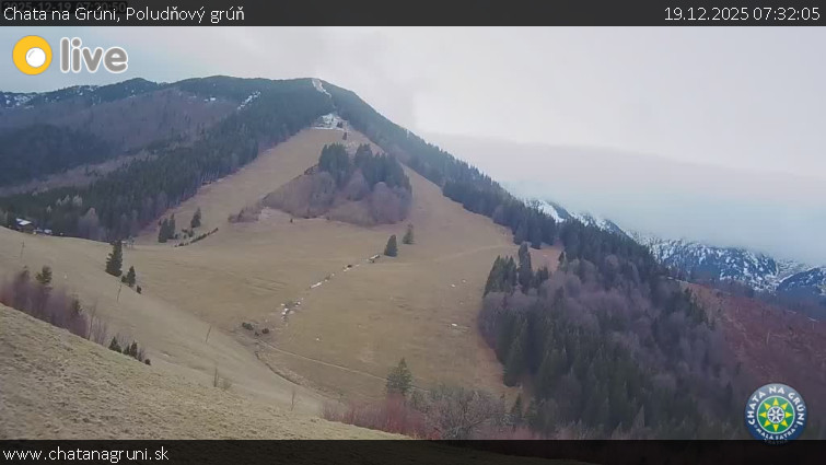 Chata na Grúni - Poludňový grúň - 19.12.2025 v 07:32