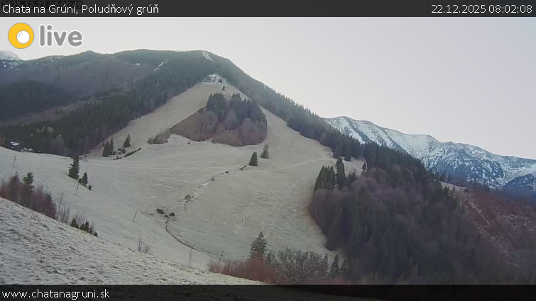 Chata na Grúni - Poludňový grúň - 22.12.2025 v 08:02