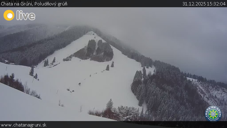 Chata na Grúni - Poludňový grúň - 31.12.2025 v 15:32