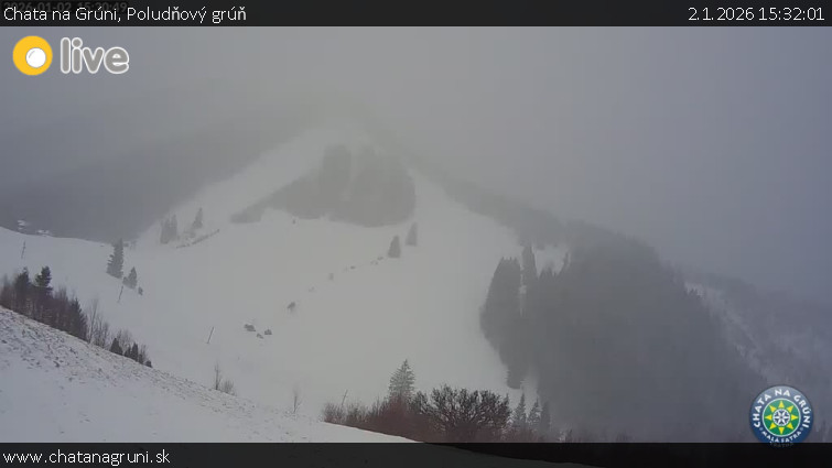 Chata na Grúni - Poludňový grúň - 2.1.2026 v 15:32