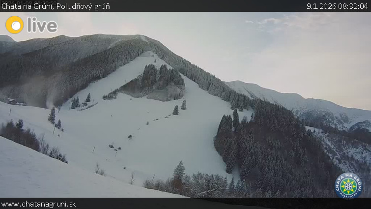 Chata na Grúni - Poludňový grúň - 9.1.2026 v 08:32